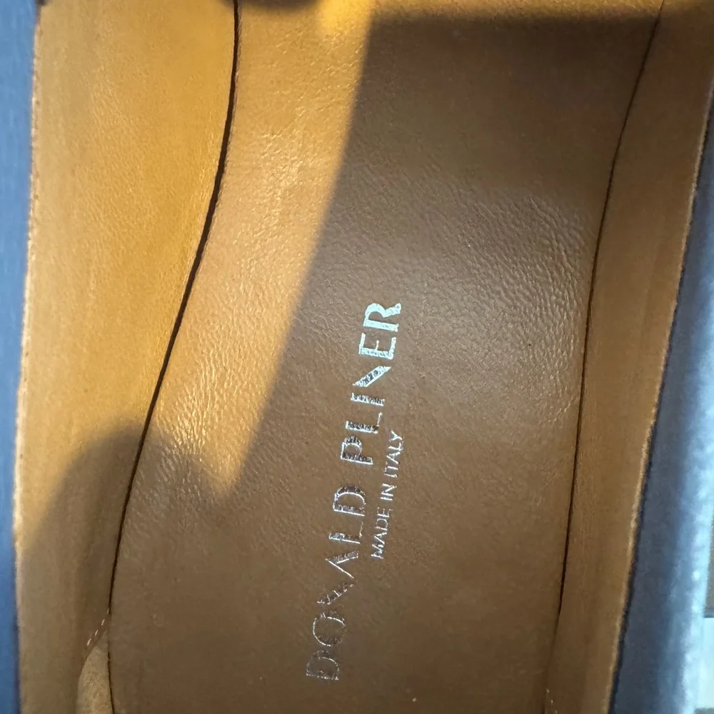 Donald J. Pliner Slate Blue Leather Loafers - Picture 13 of 16